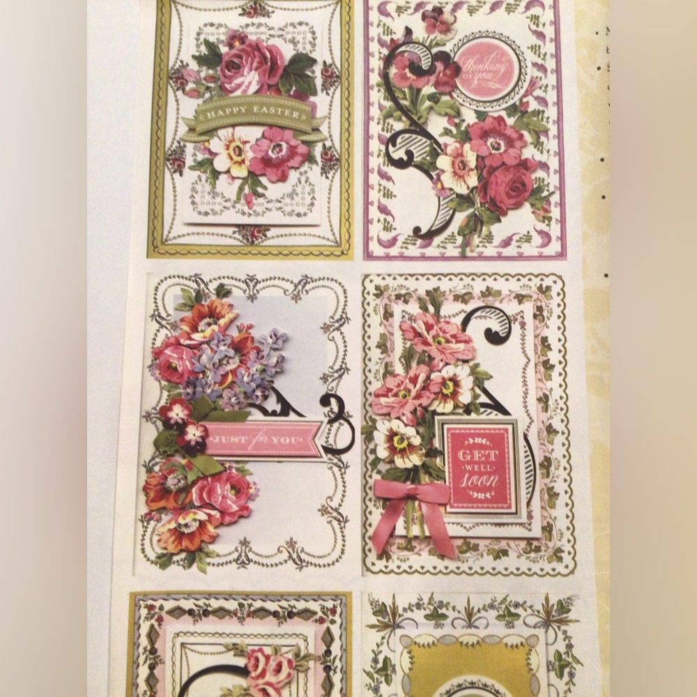 Anna Griffin Pretty Paintings Card Making Kit Unique AG446 MAKES 21 CARDS *READ* - Picture 3 of 11